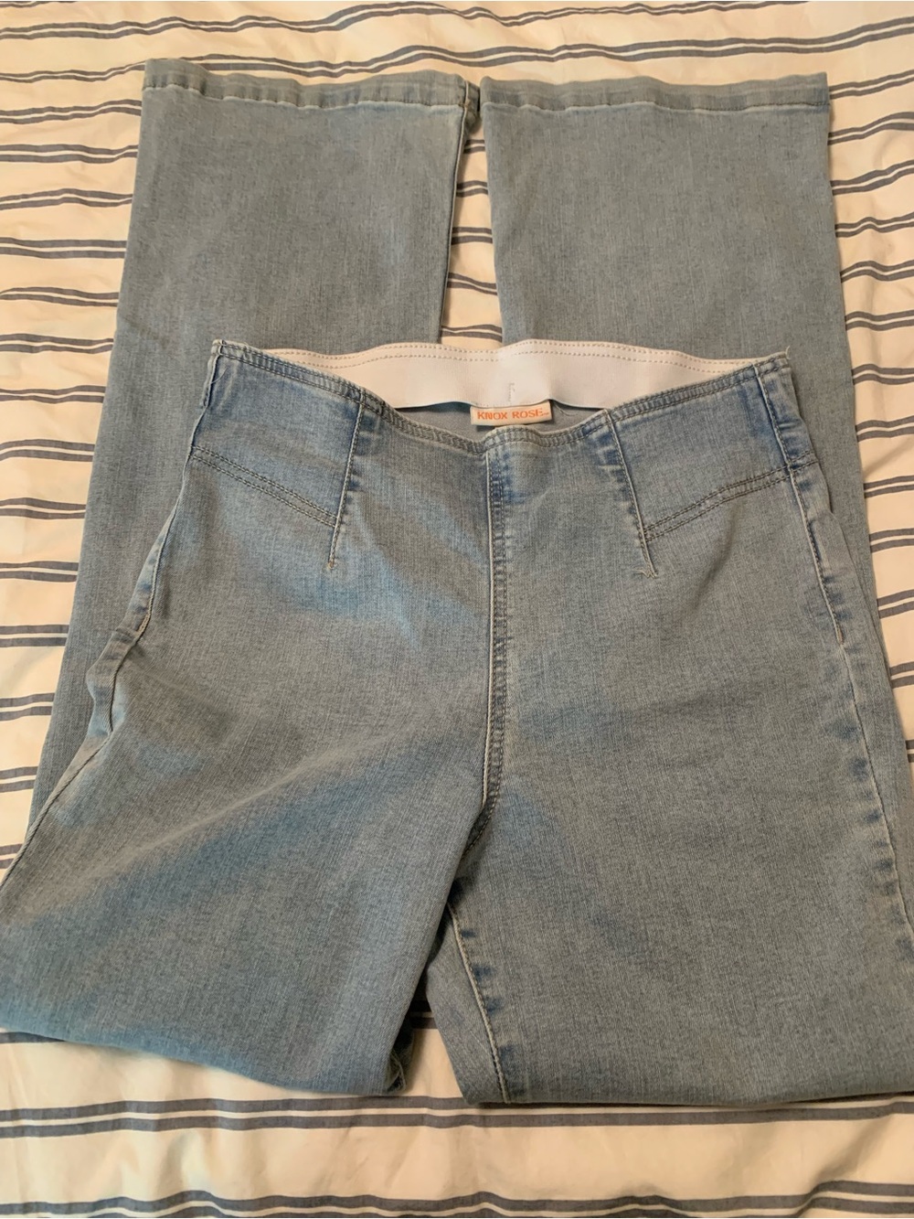 Knox Rose Light Blue Flare Jeans -